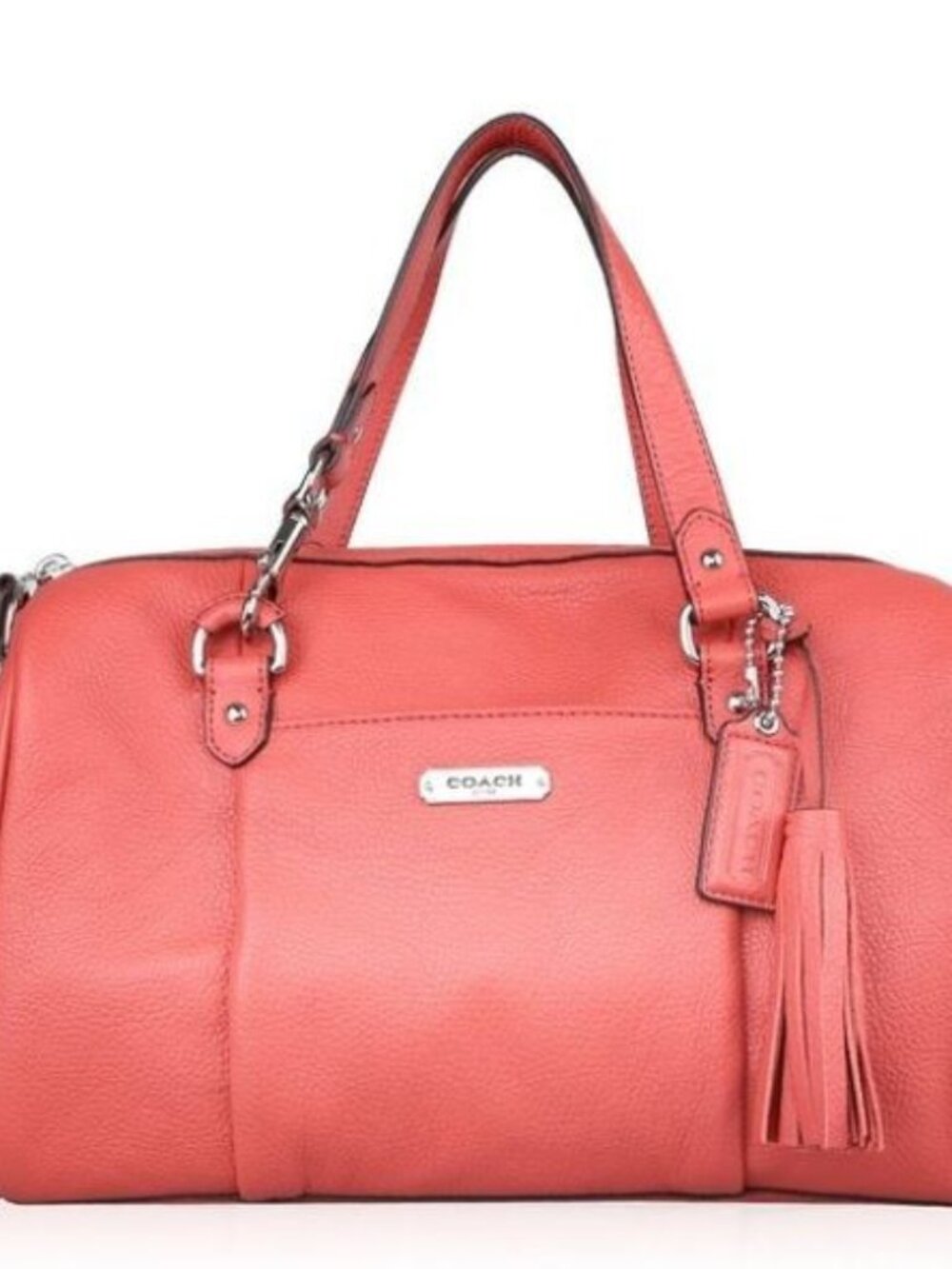 Euc Coach Avery Pink Leather Shoulder Bag Purse Satchel